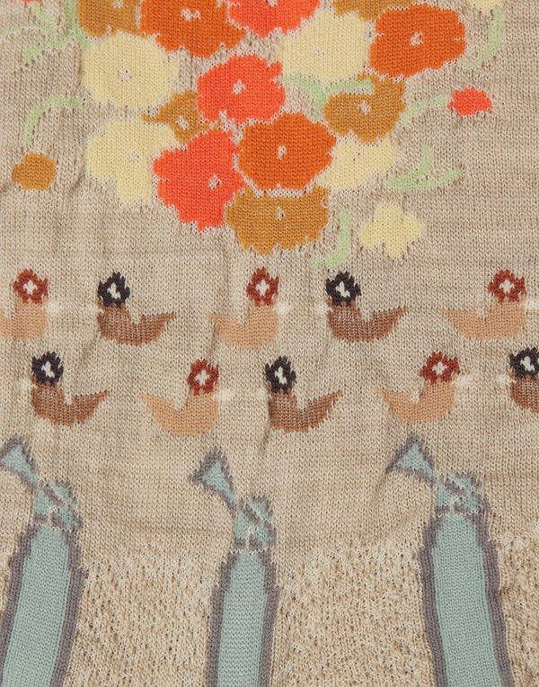 Beige A Fine Day AM771 Socks