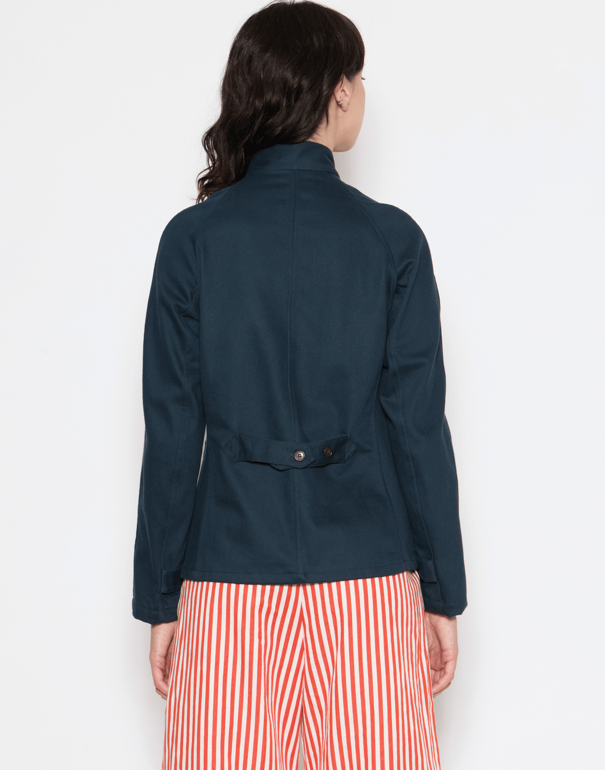 Navy Cotton Twill Train Drivers Jacket