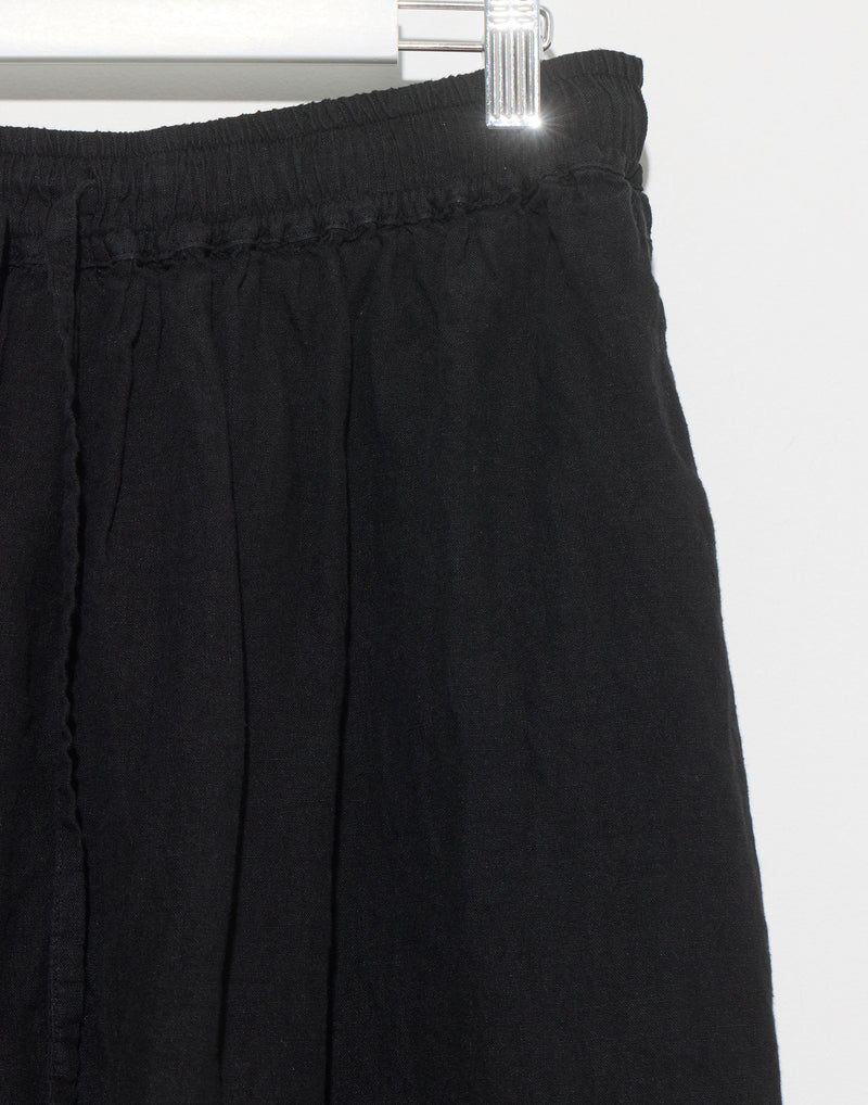 Black Linen Emily Skirt