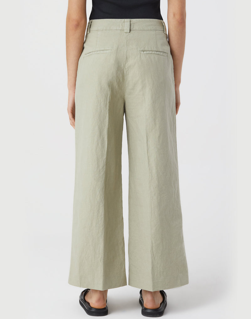 Moss Linen & Cotton Barton Pants