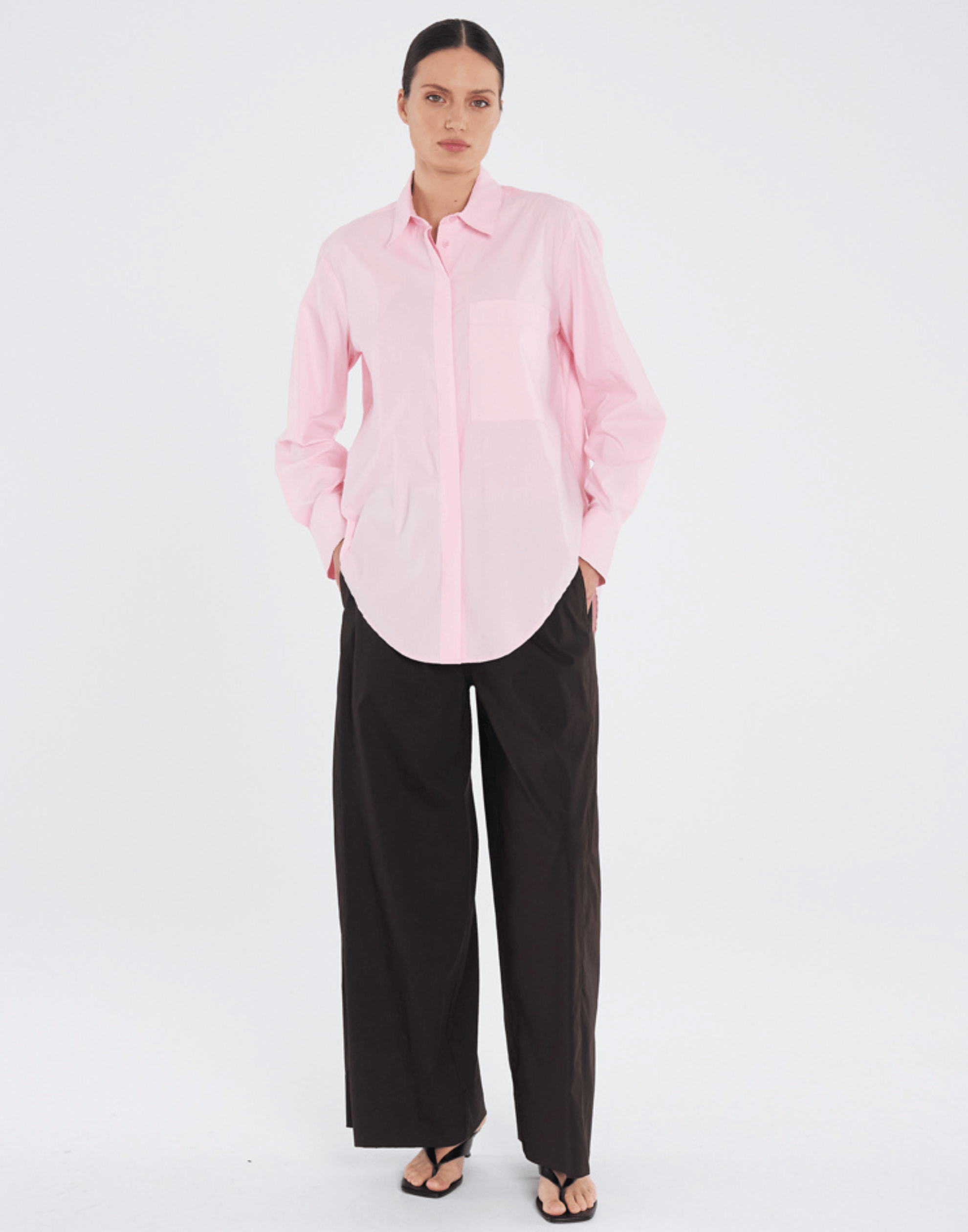 Rosebud Cotton Blend Saville Shirt
