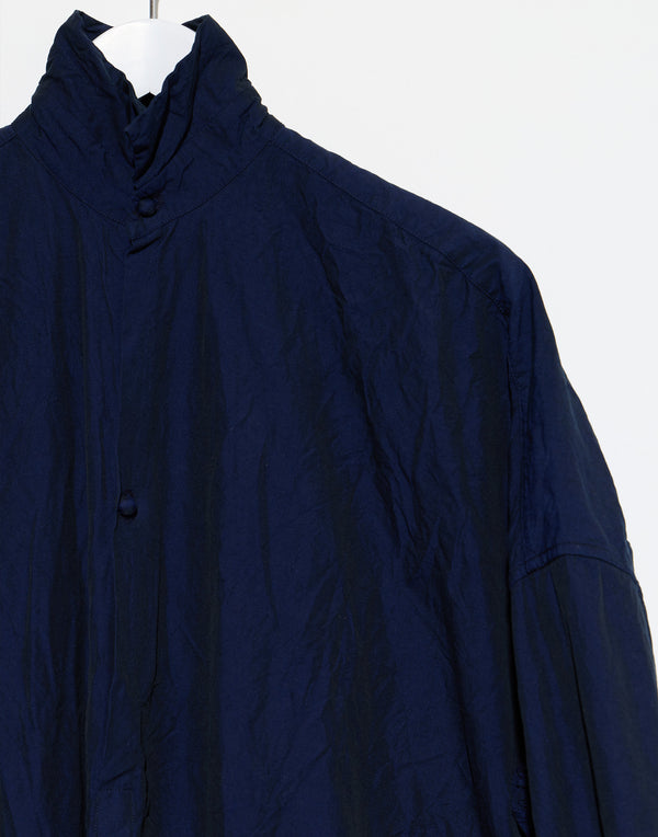 Blue Black Cotton More Lunga Lavata Shirt