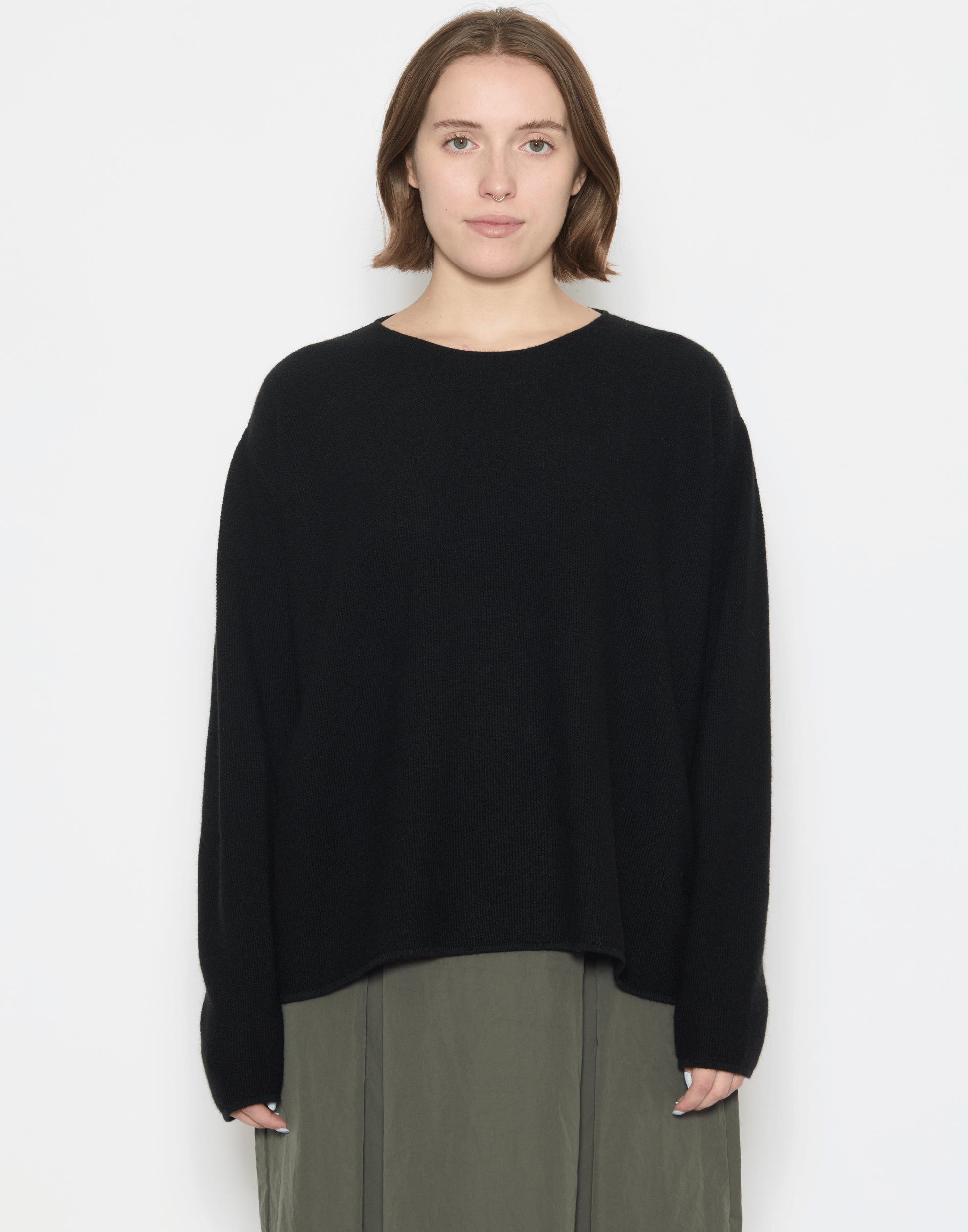Black Cashmere Bagi Pullover