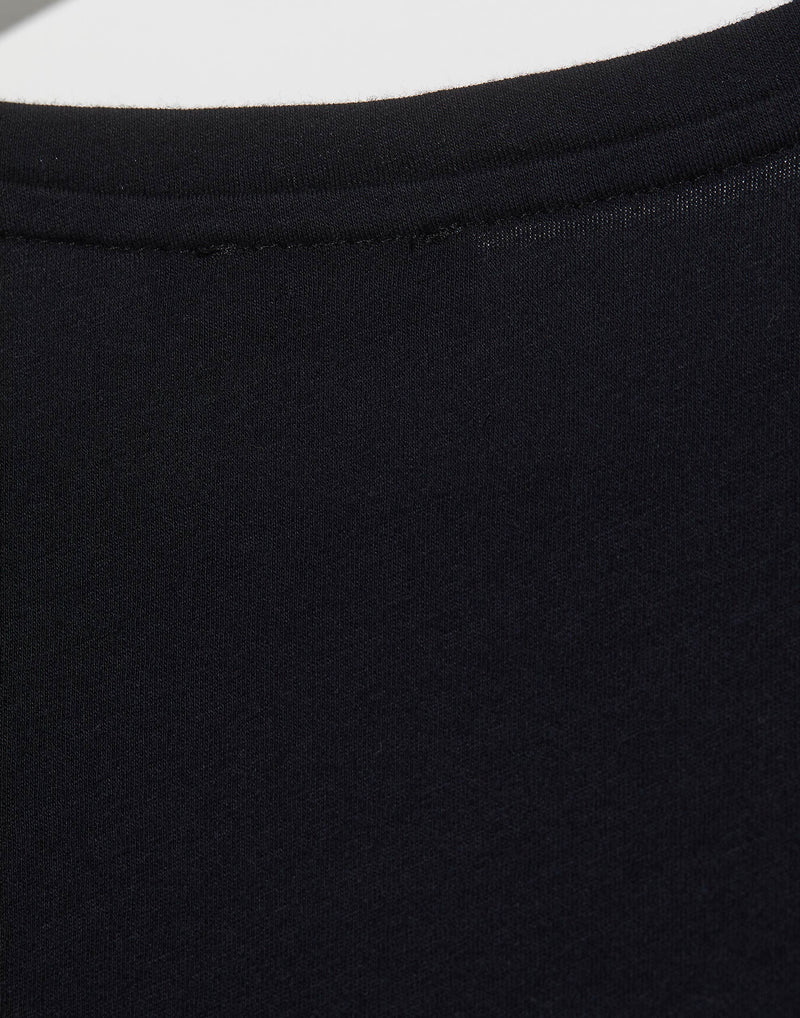 Black Cotton Basic T-Shirt