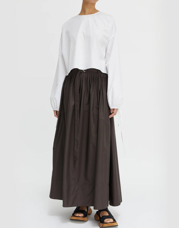 Chocolate Cotton Soho Skirt