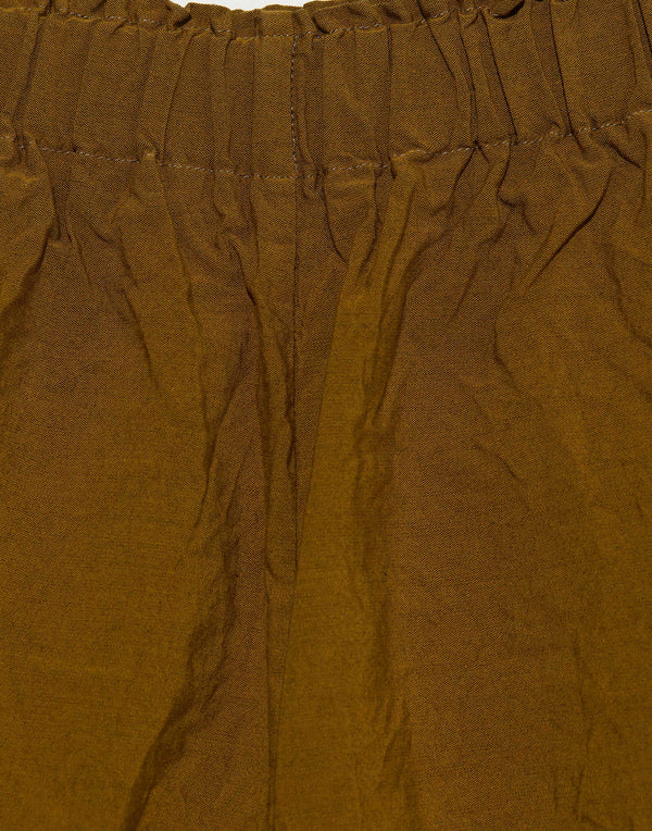 Gold Cotton Pigiama Tasche Lavato Trousers