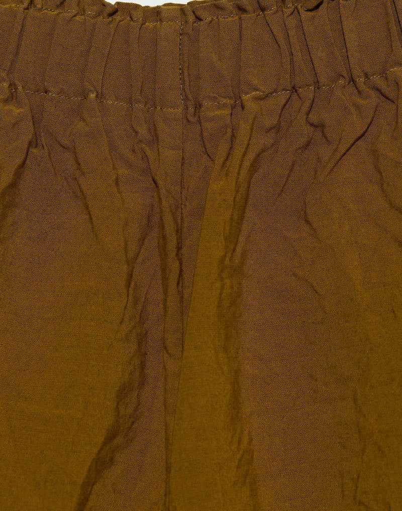 Gold Cotton Pigiama Tasche Lavato Trousers