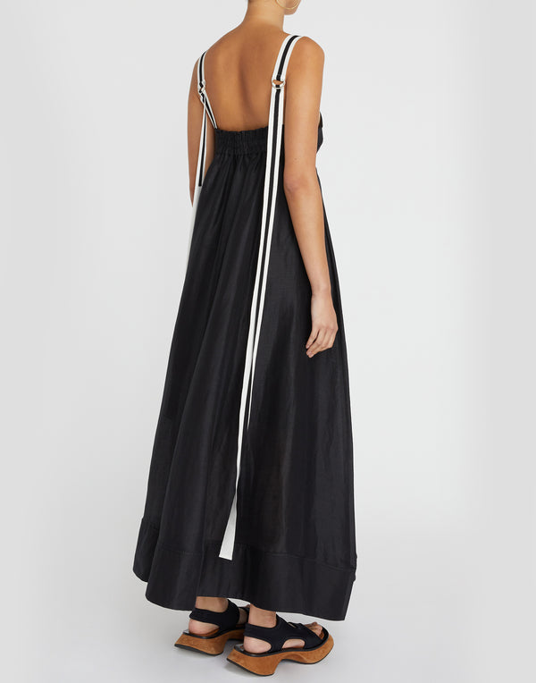Black Viscose Bianca Dress