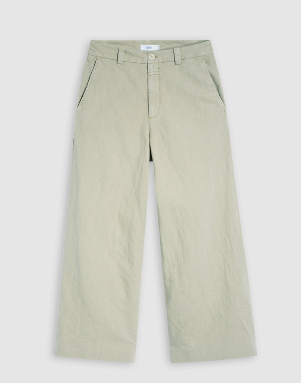 Moss Linen & Cotton Barton Pants