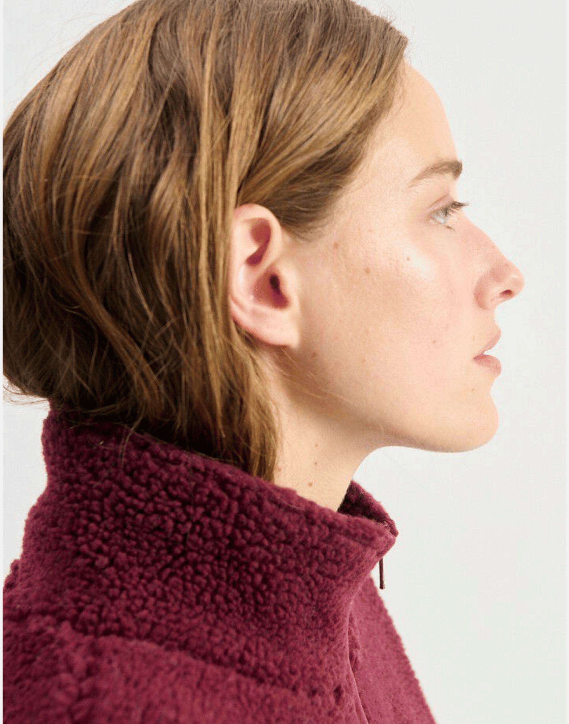 Burgundy Faux Shearling Hocktown Jacket