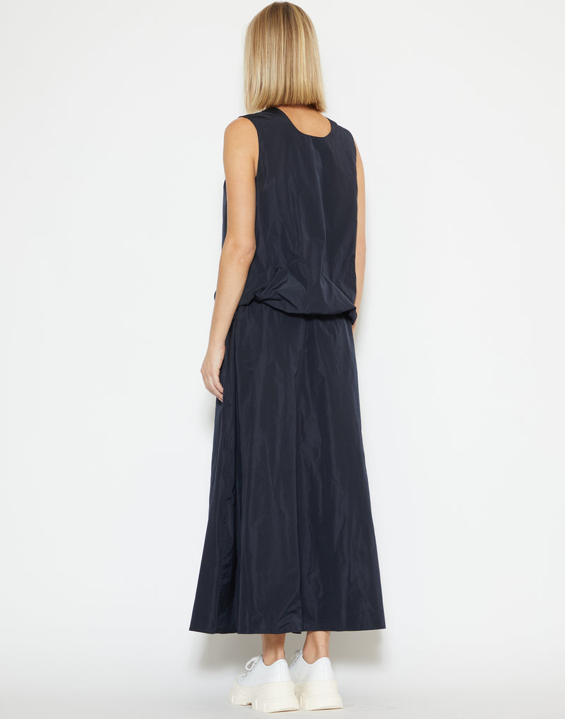 Midnight Taffeta Boom Sleeveless Top