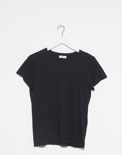 Black Cotton Basic T-Shirt