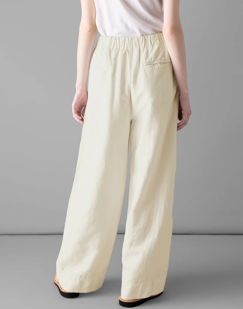 Parchment Cotton & Linen Corrine Trousers