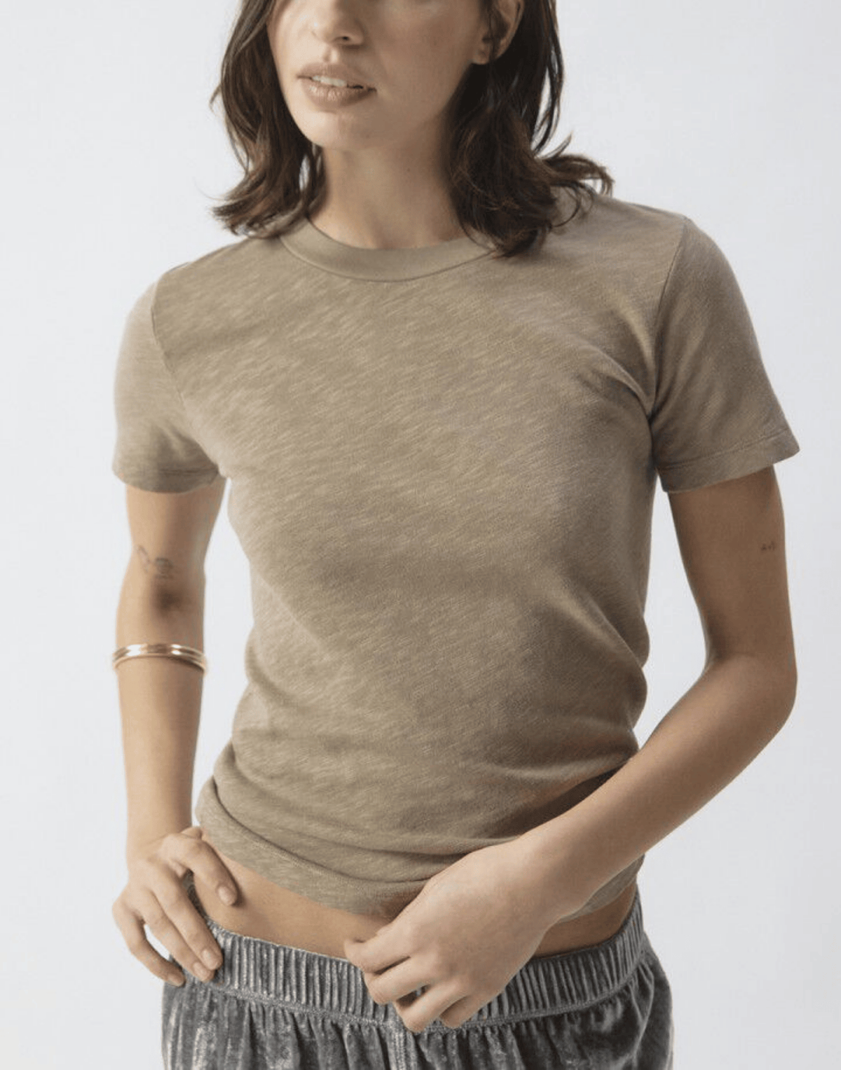 Vintage Seed Cotton Sonoma Fitted T-Shirt