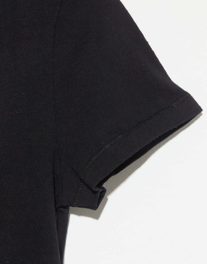 Black Basic Cotton T-Shirt
