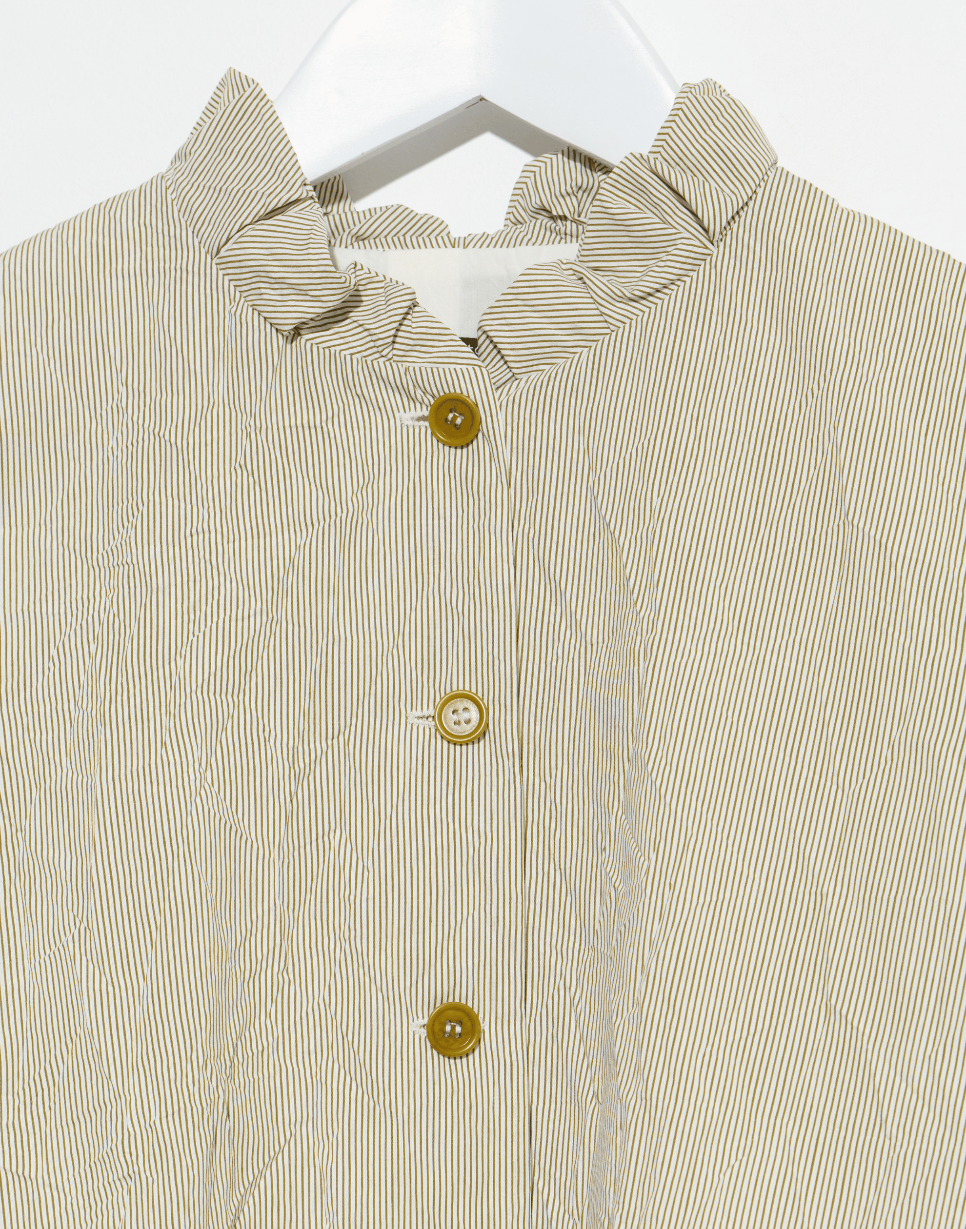 Oilio & Ecru Pinstripe Viscose Blend Jacket