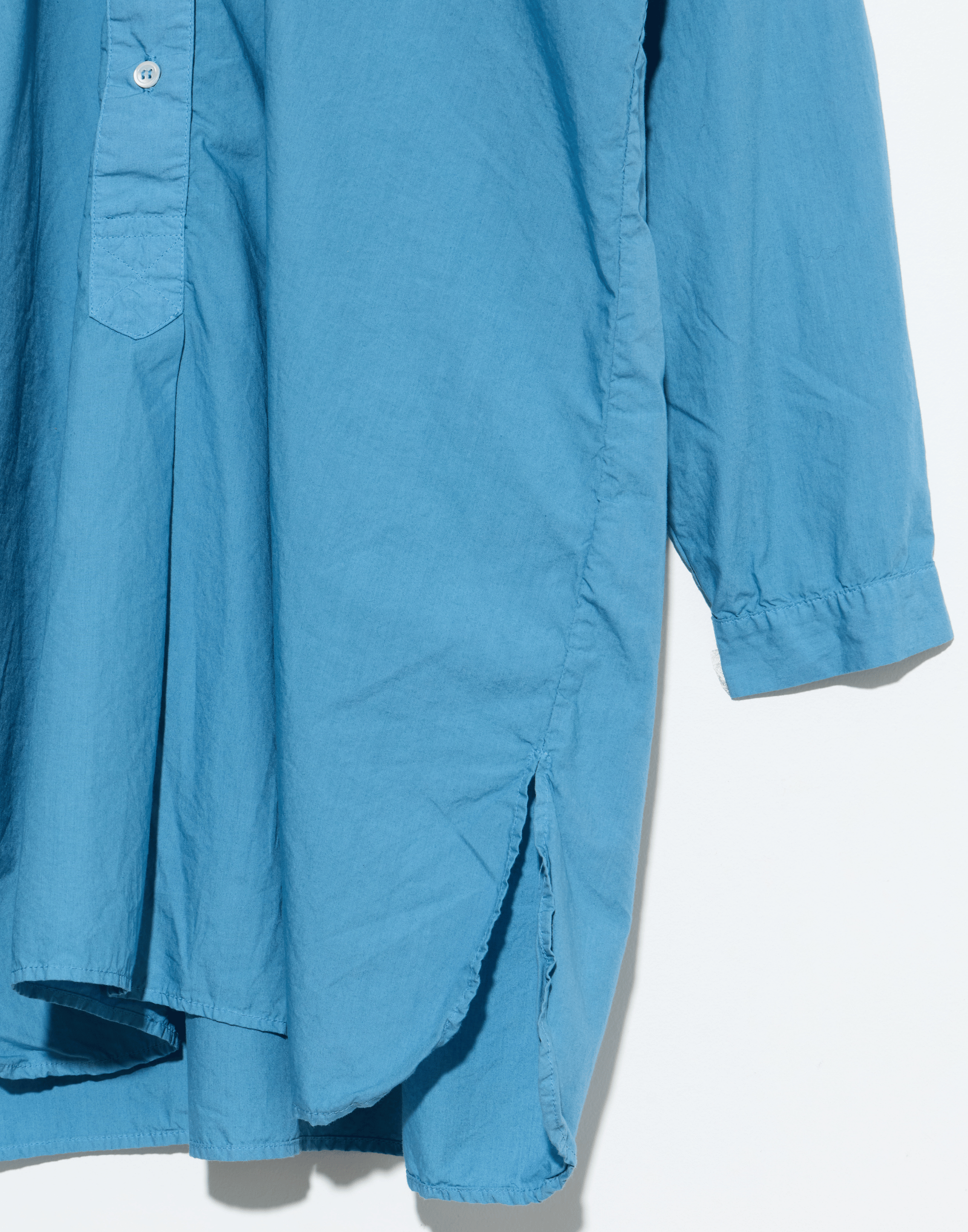 Washed Denim Cotton Poplin Coal Miner’s Shirt