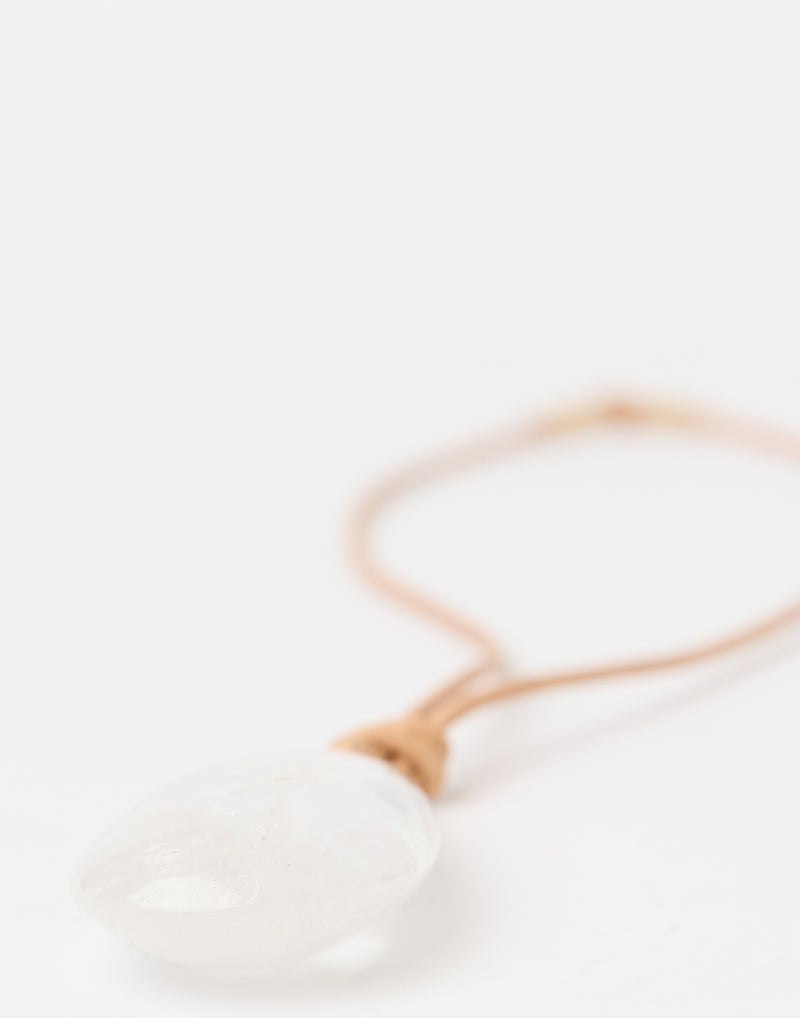 Rock Crystal Pendant Necklace