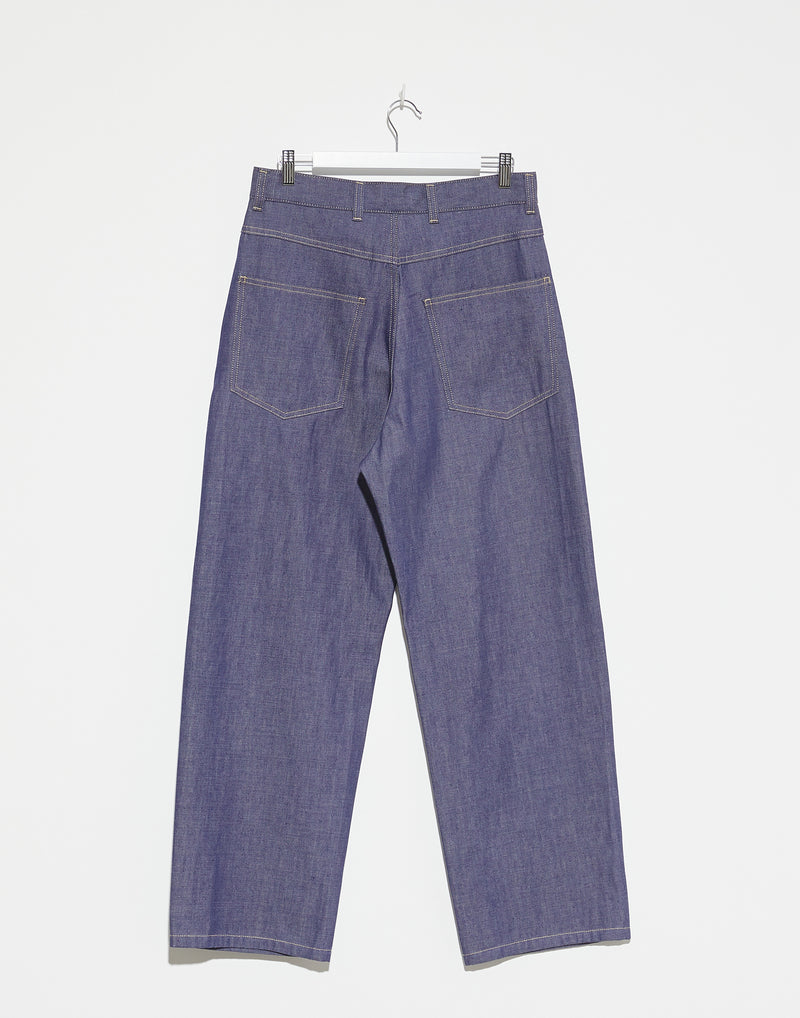 Indigo Cotton 5-Pocket Peggy Jeans