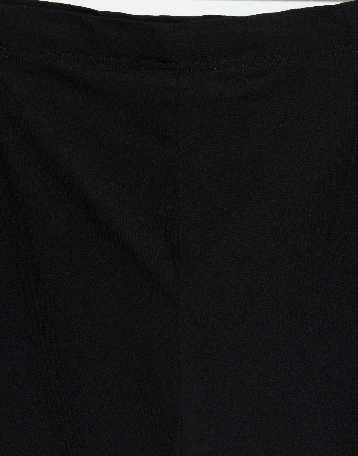 Black Viscose & Wool Trousers