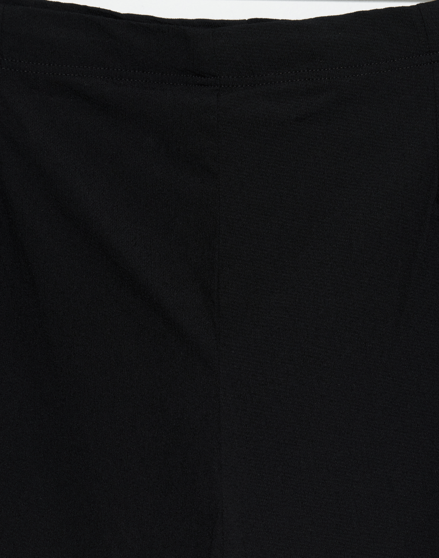 Black Viscose & Wool Trousers