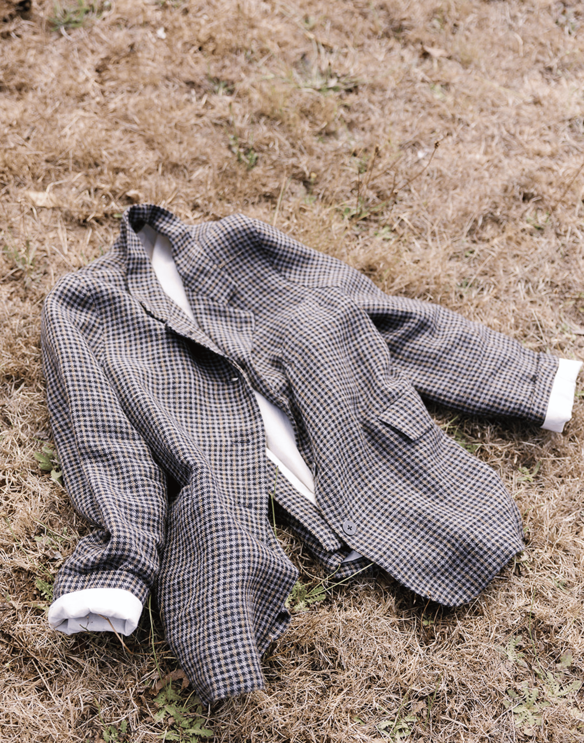Light Shepherd’s Plaid Wool Dominique Blazer