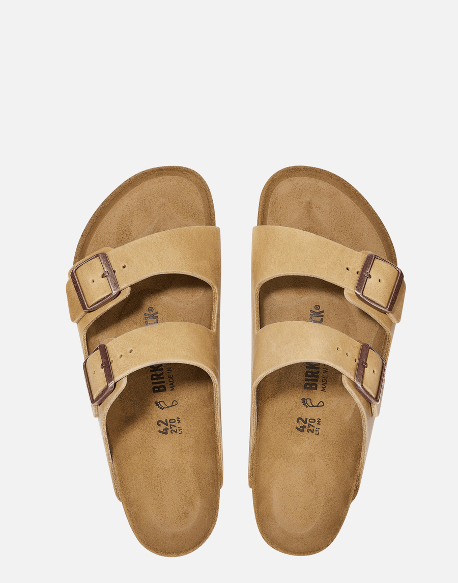 Regular Tobacco Oiled Leather Arizona Sandals