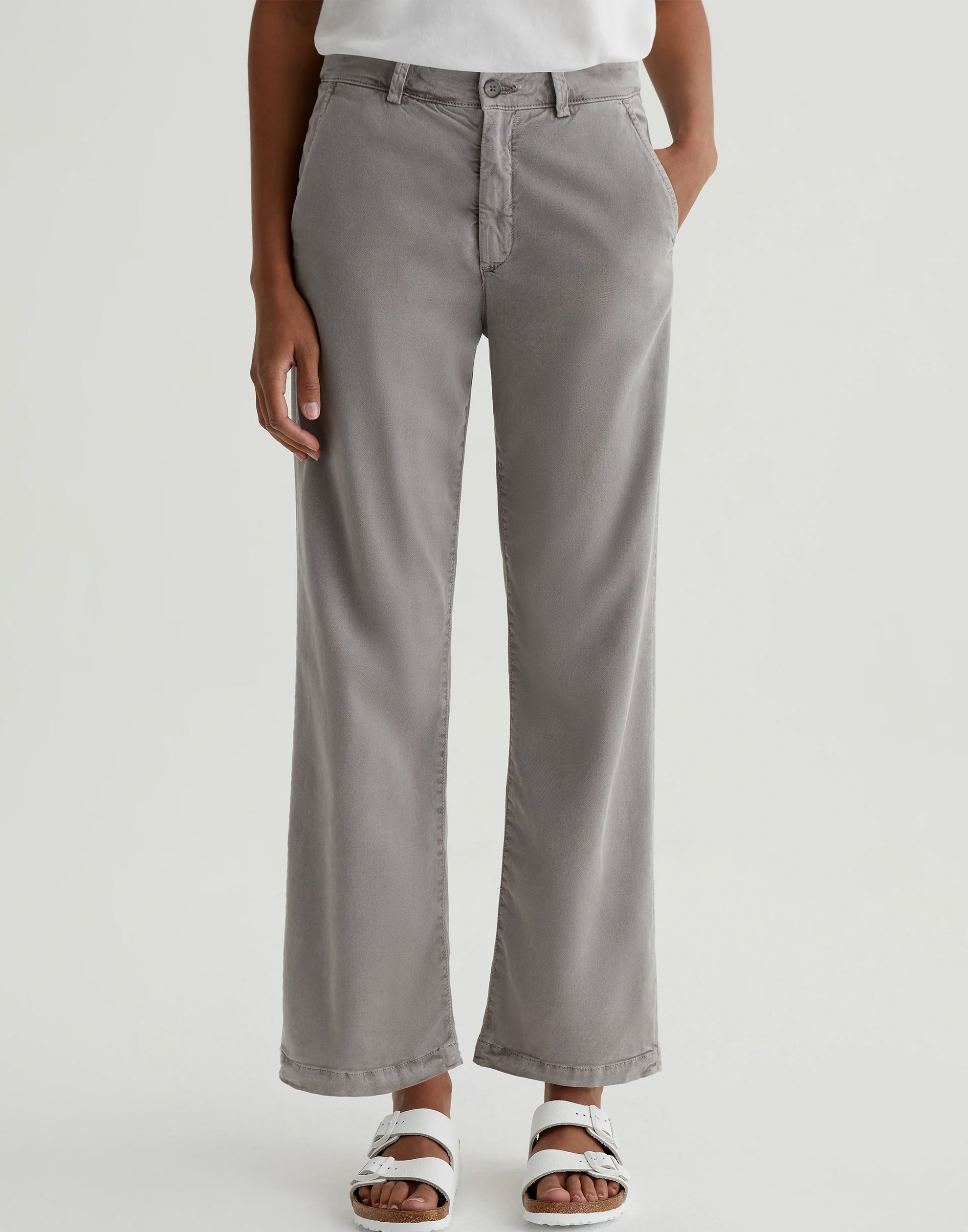 Sulfur Pebble Grey Caden Relaxed Chinos