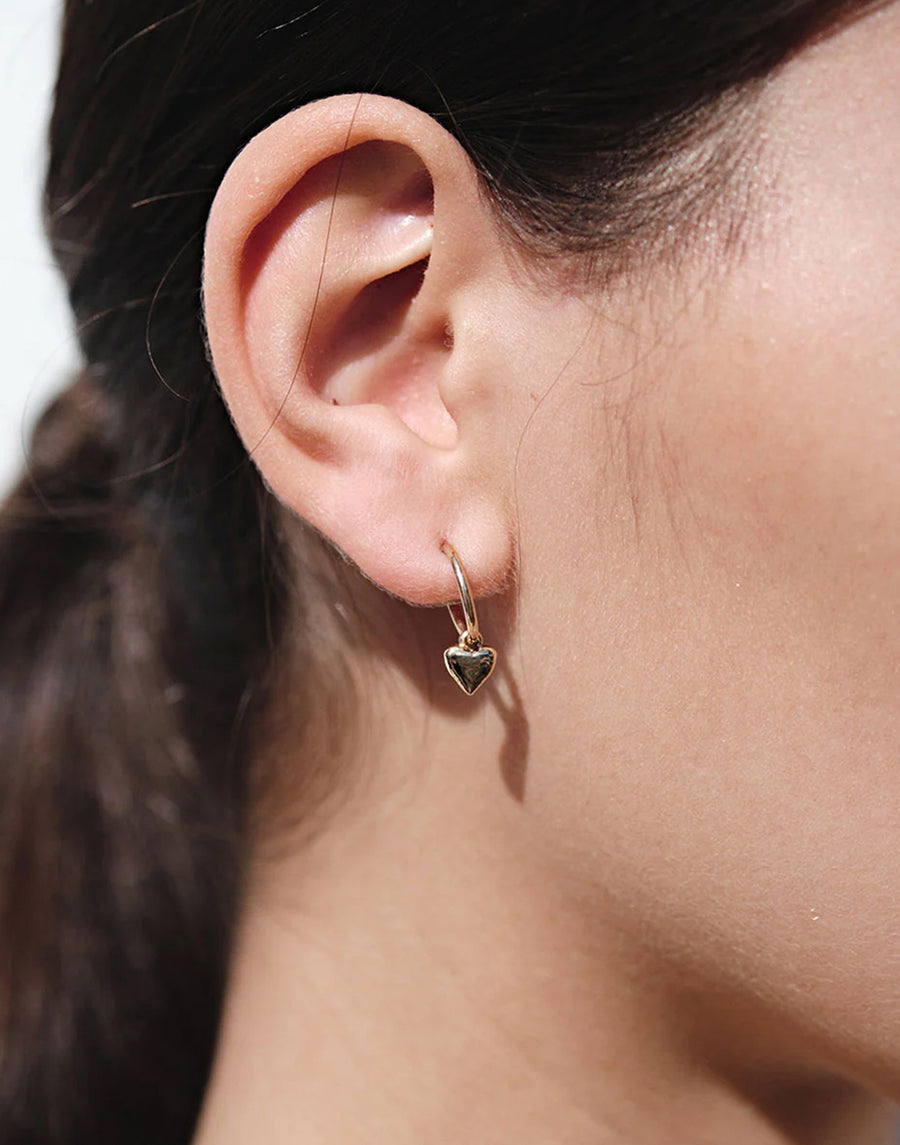 Gold Plated Camille Signature Hoop Earrings