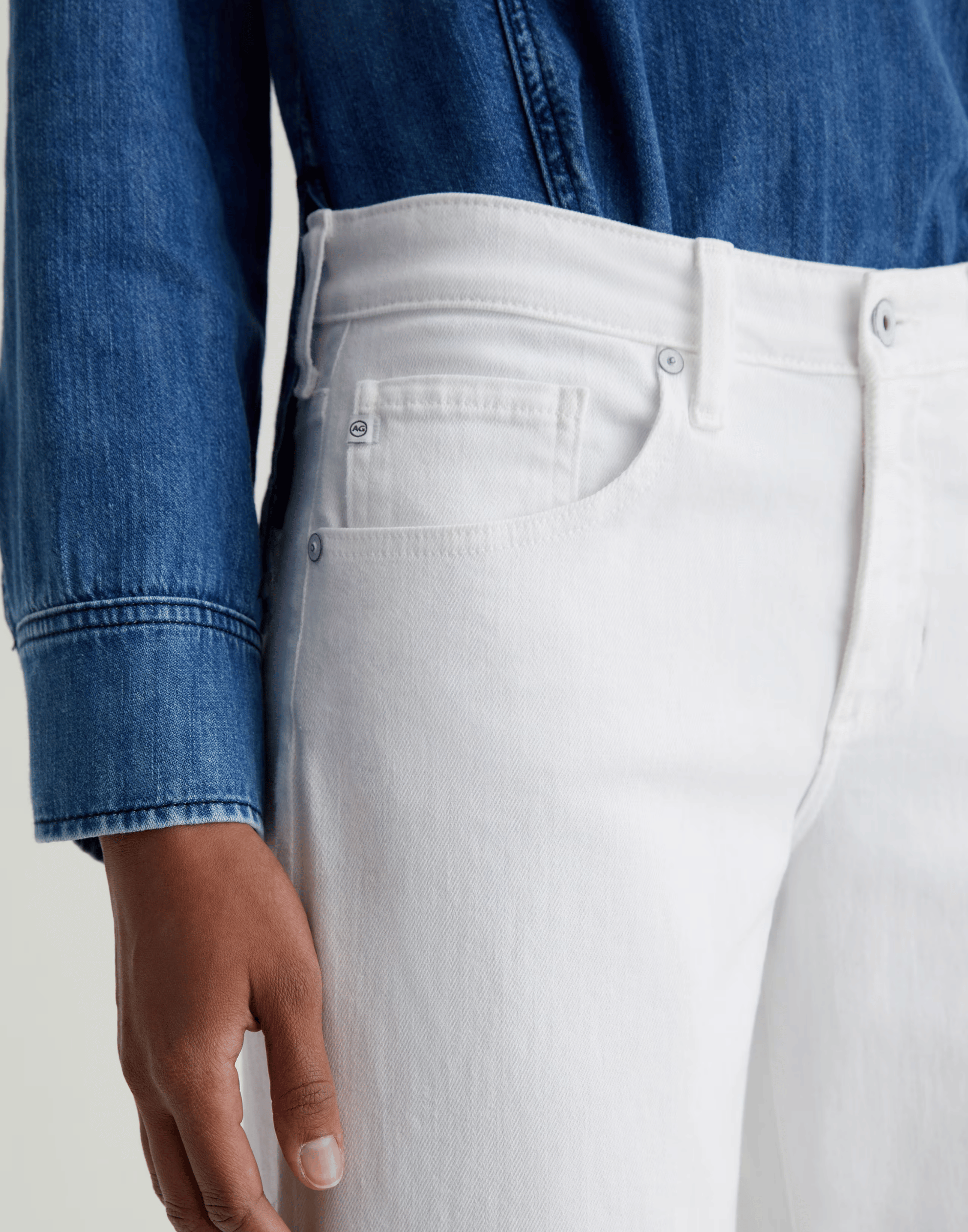Gallery White Adria Low-Rise Jeans