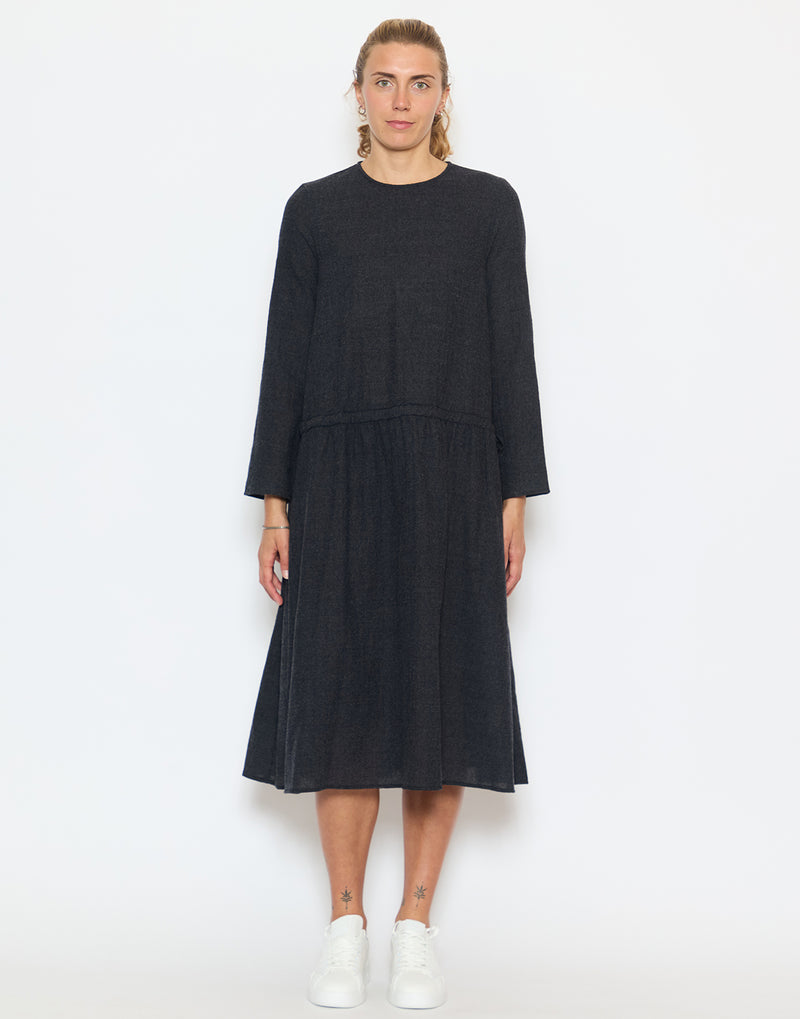Anthracite Grey Wool Dress