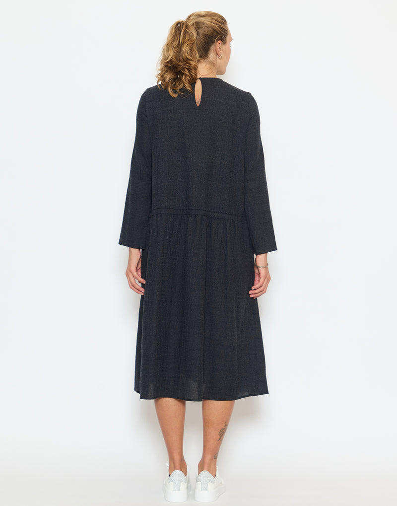 Anthracite Grey Wool Dress