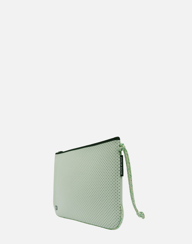 Seafoam Everyday Large Flat Pouch
