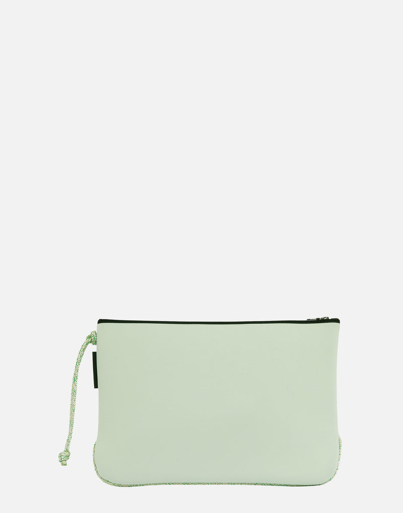 Seafoam Everyday Large Flat Pouch
