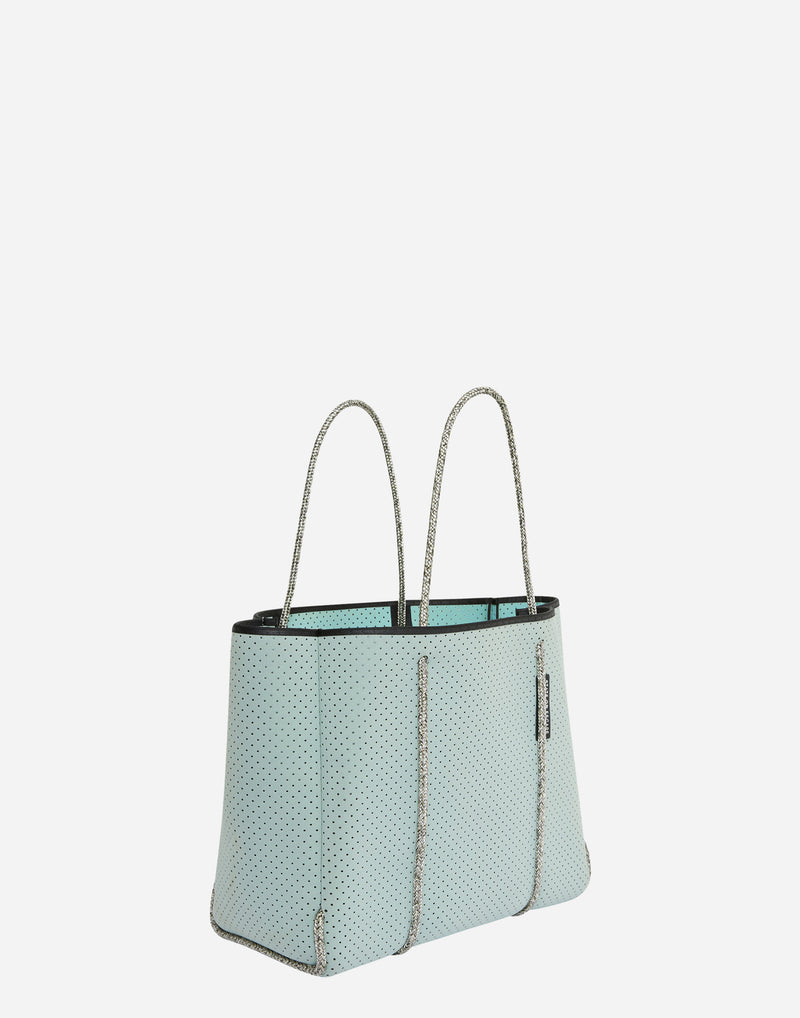 Palladian Blue & Mint Dual Tone Flying Solo Tote