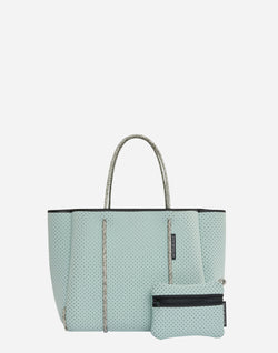 Palladian Blue & Mint Dual Tone Flying Solo Tote