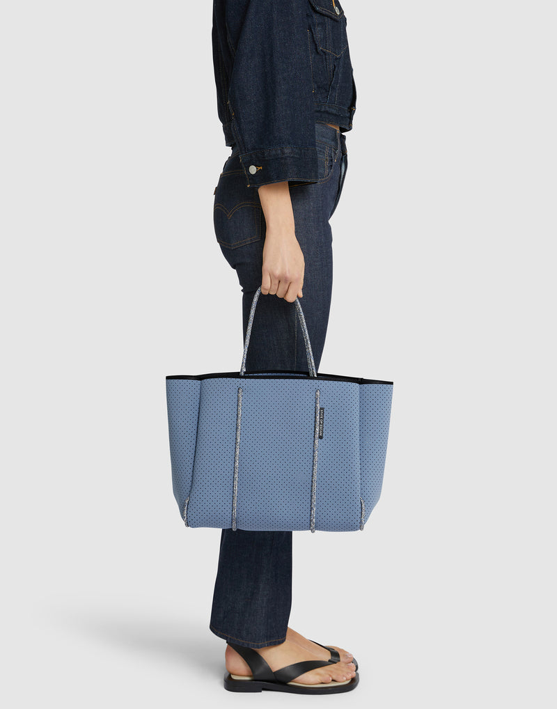 Washed Lapis Flying Solo Tote