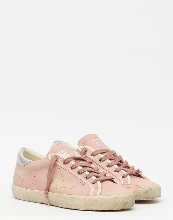 Pink & Silver Superstar Sneakers