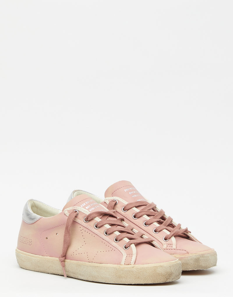 Pink & Silver Superstar Sneakers