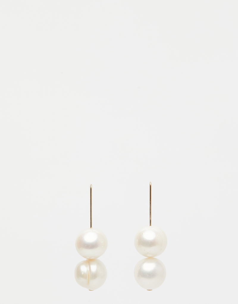 Freshwater Pearl & Gold Henri Earrings