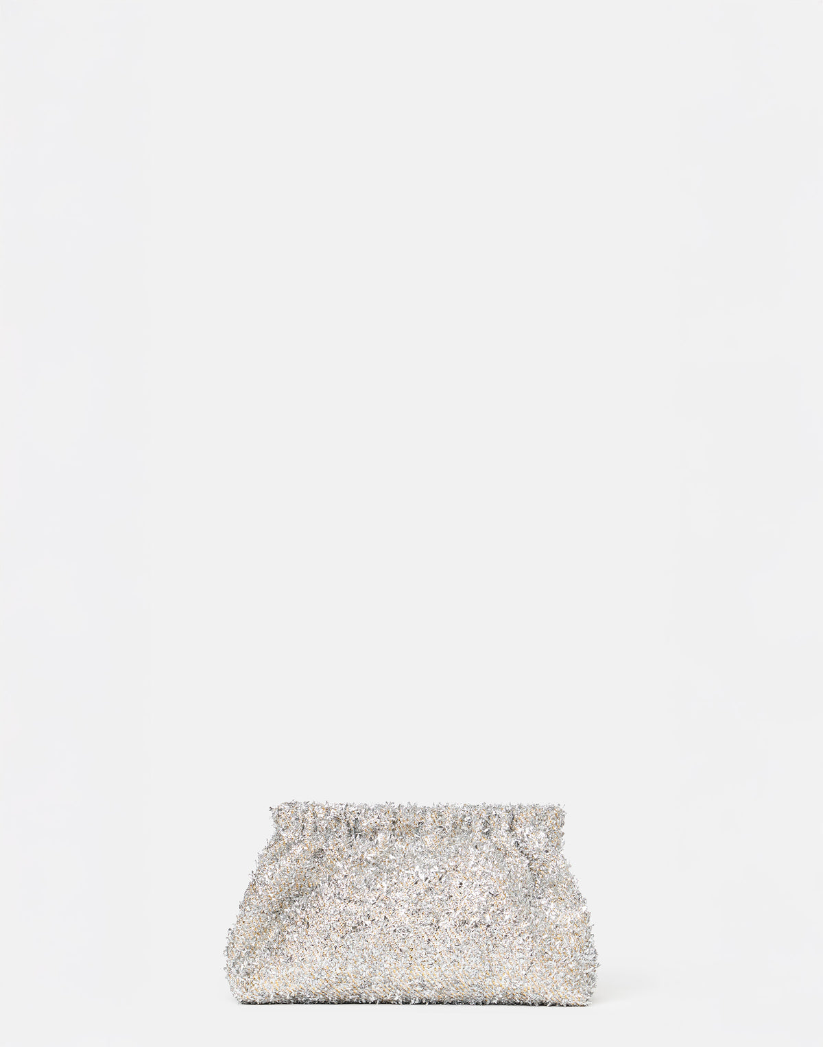 Silver & Gold Lametta Pillow Bag