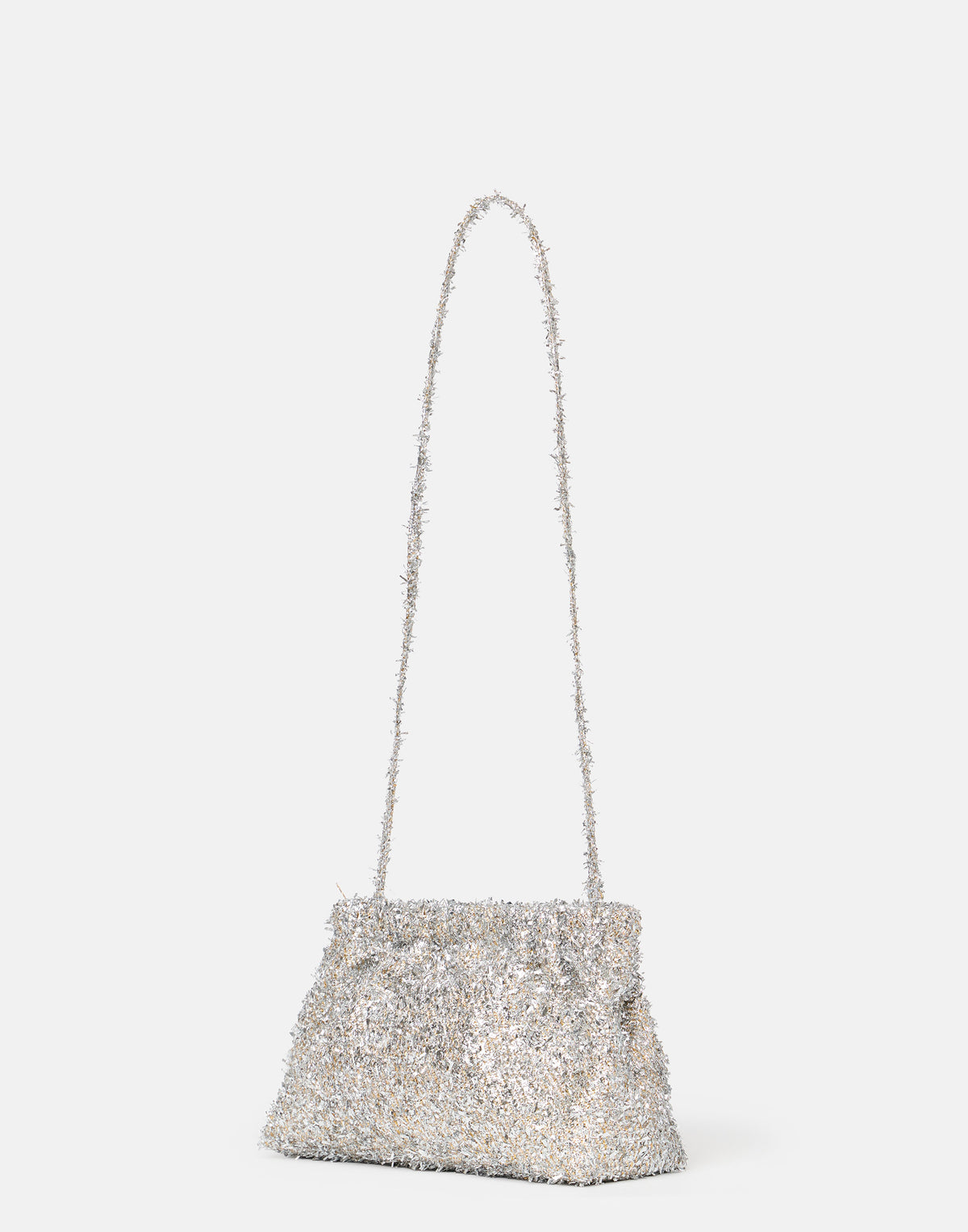 Silver & Gold Lametta Pillow Bag