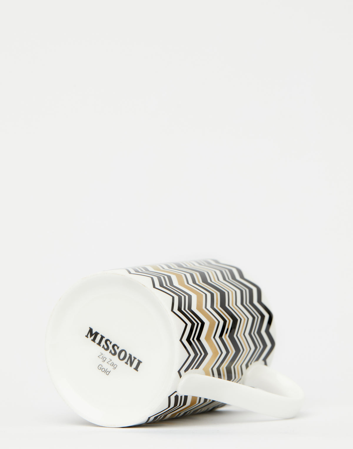 Gold Zig Zag Porcelain Mug