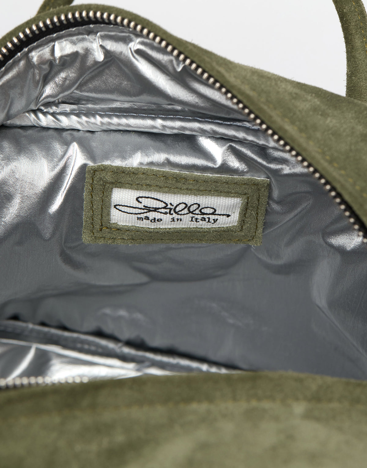 Moss Suede Leather Tilde Bag