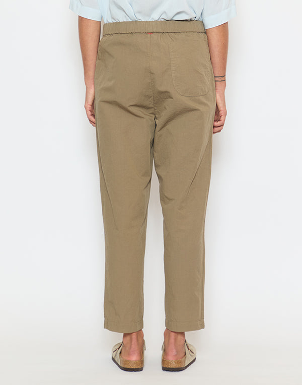 Olive Cotton & Linen Fabi Italian Pants