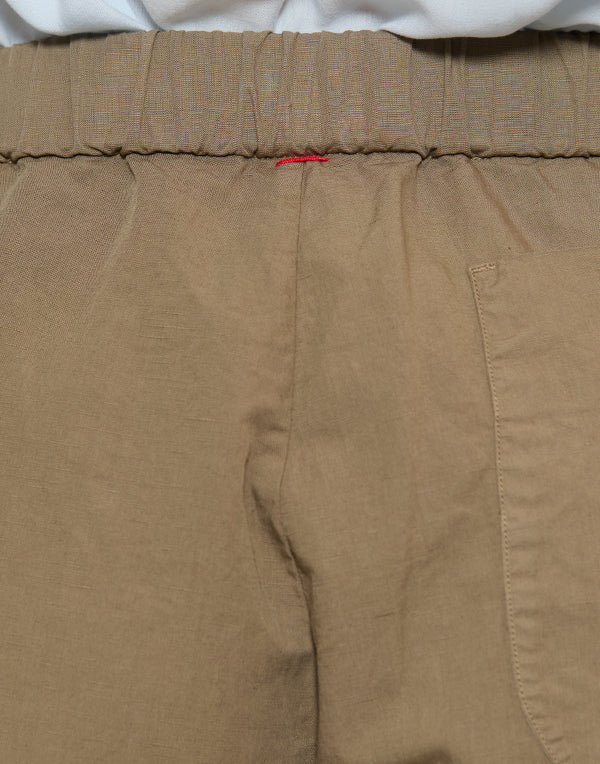Olive Cotton & Linen Fabi Italian Pants