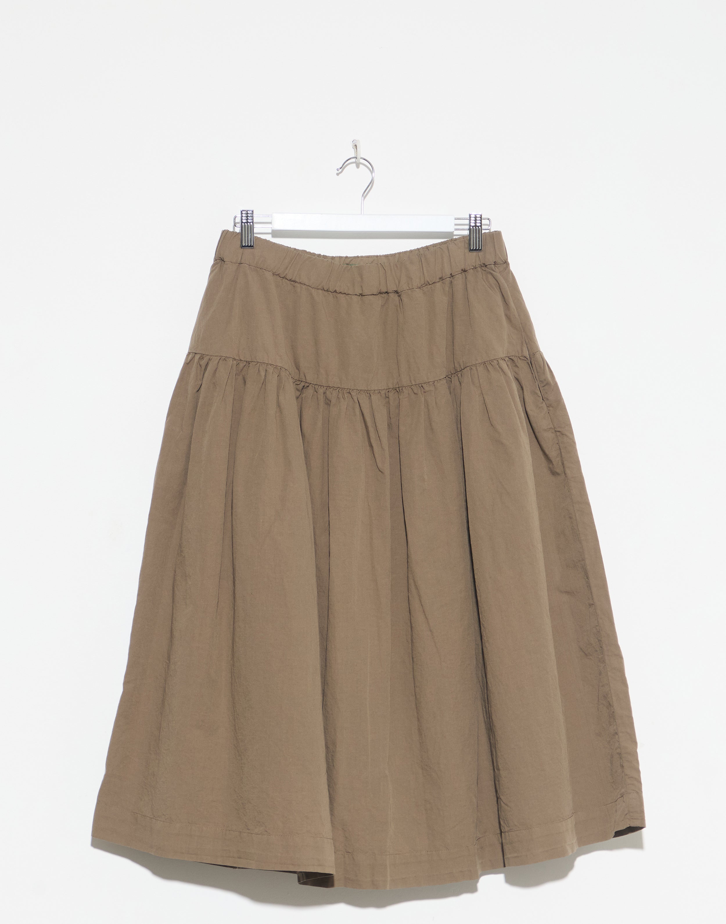 Olive Cotton & Linen Up Up Skirt