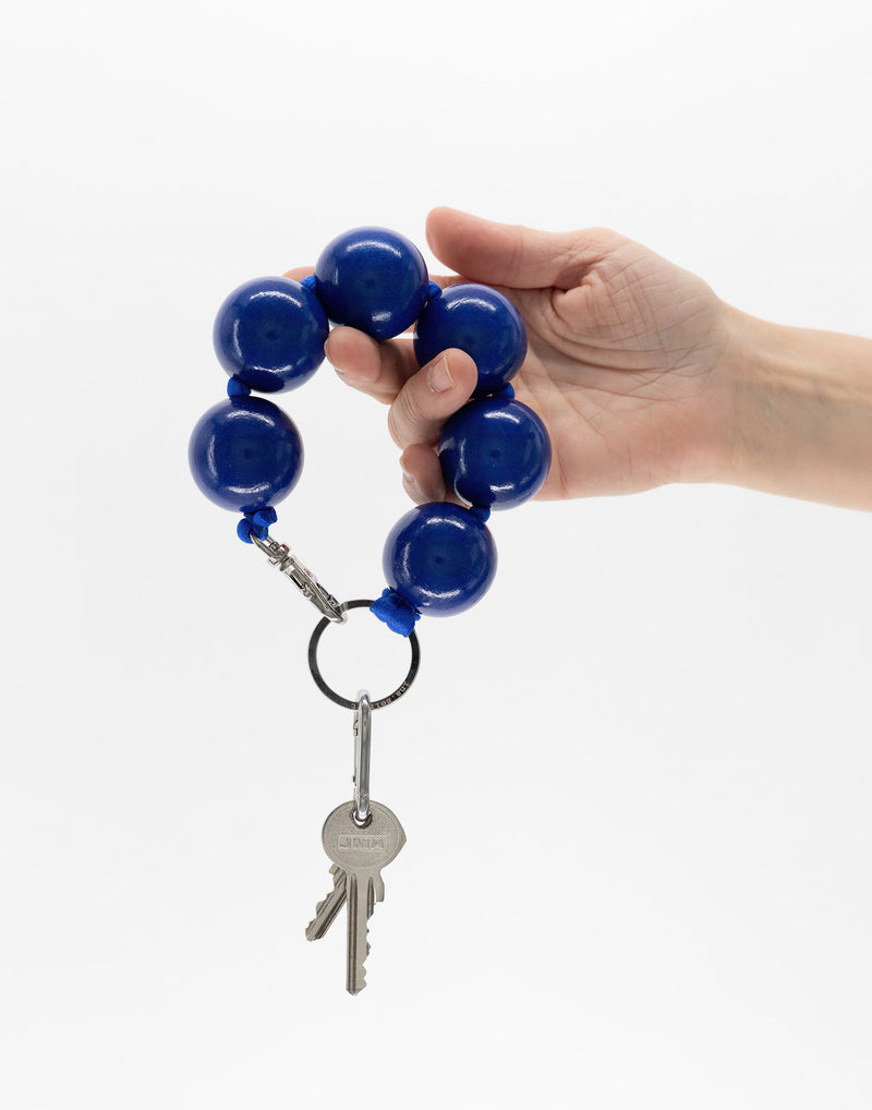 Blue Extra Large Perlen Key Chain
