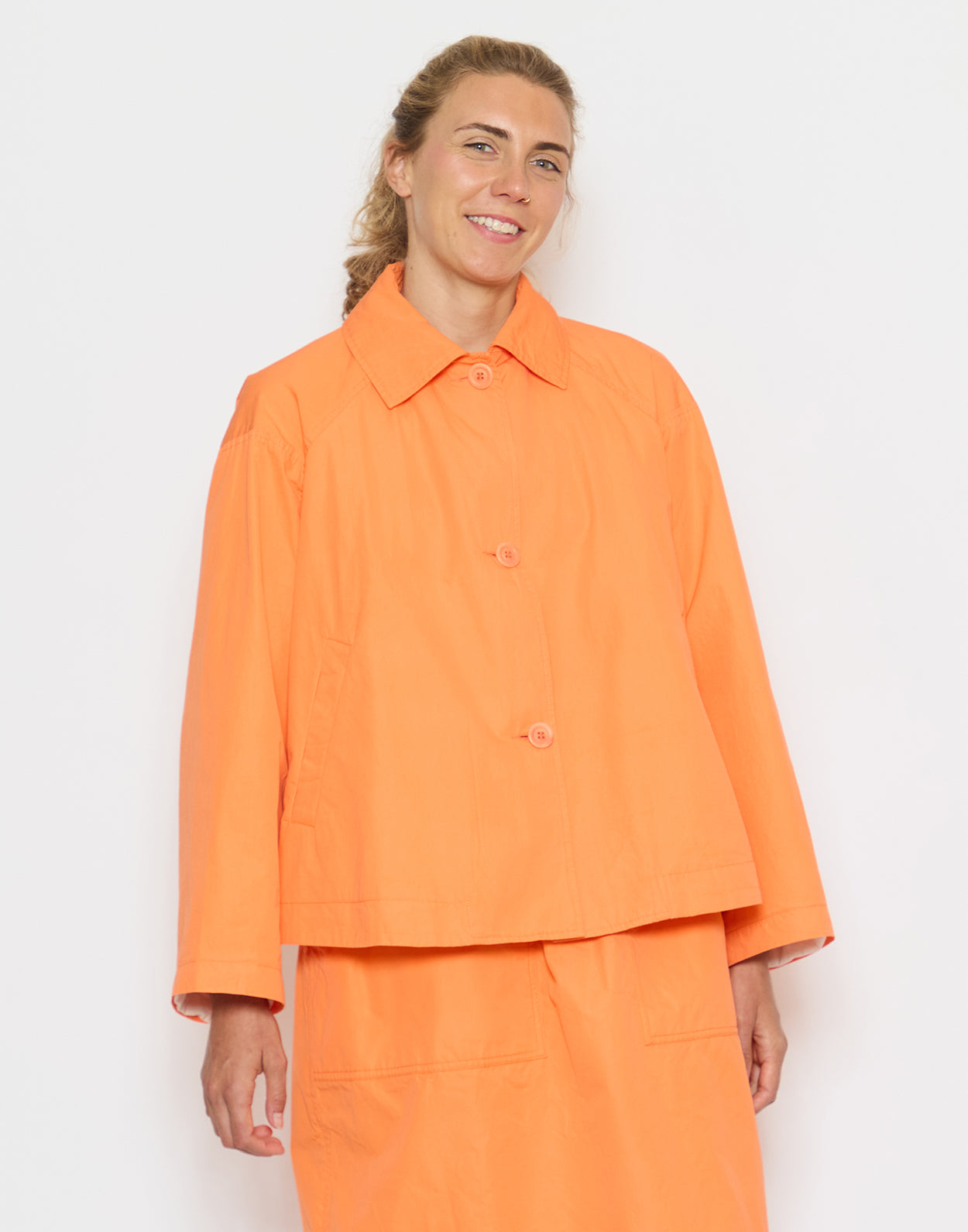 Pumpkin Cotton Drays Jacket