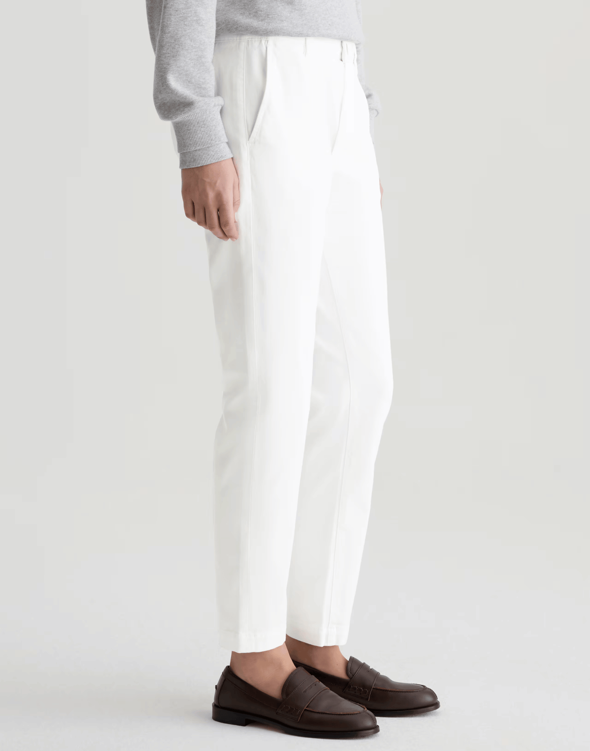 White Caden Trousers